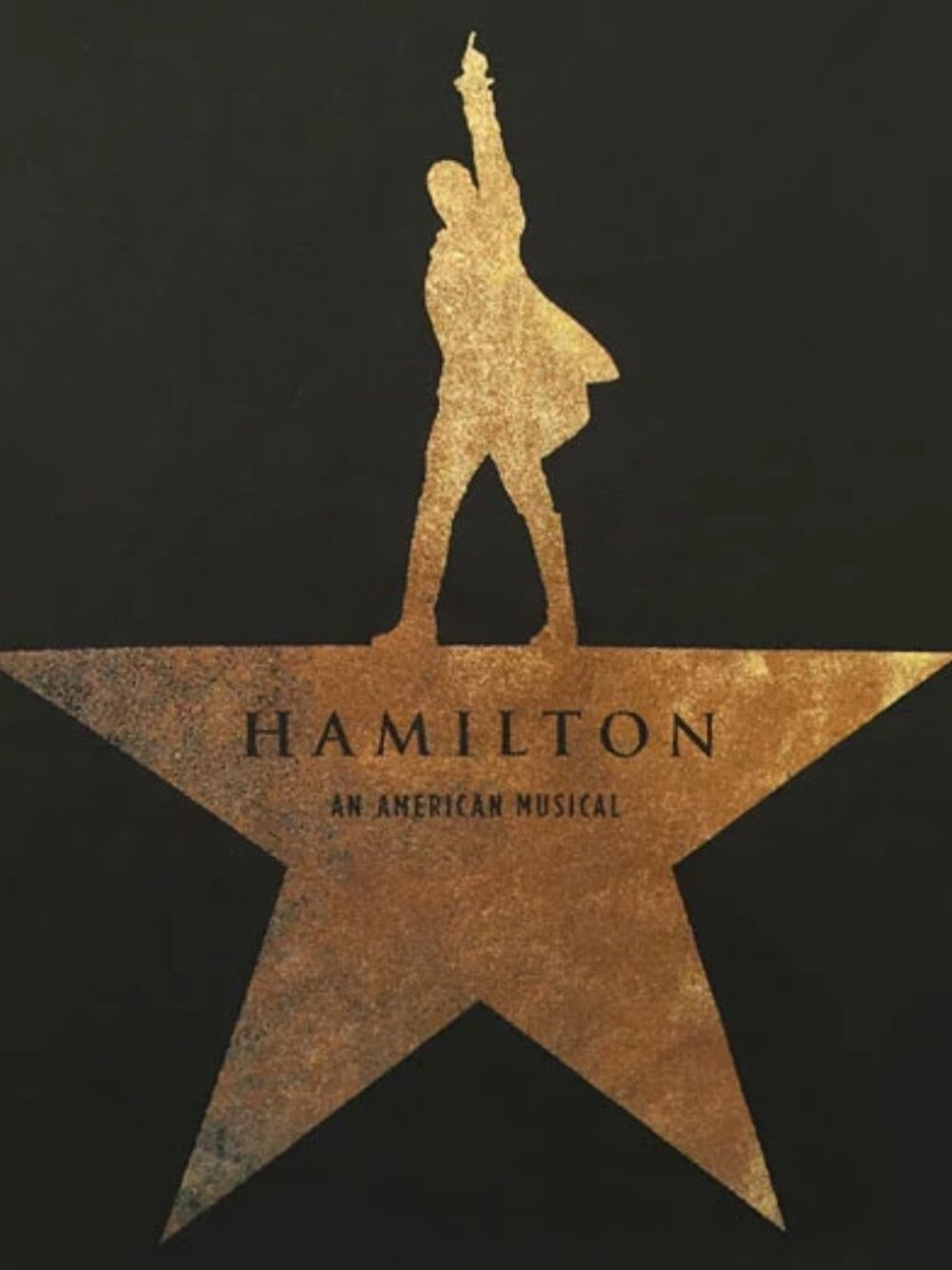 Hamilton An American Musical Gold Star Tee